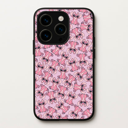 Angel Pink Alien Pattern  - Angel Stitch Phone Case for iPhone 15 Pro Max