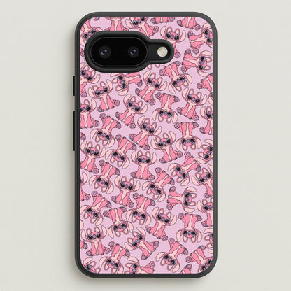 Angel Pink Alien Pattern  - Angel Stitch Phone Case for Google Pixel 9a