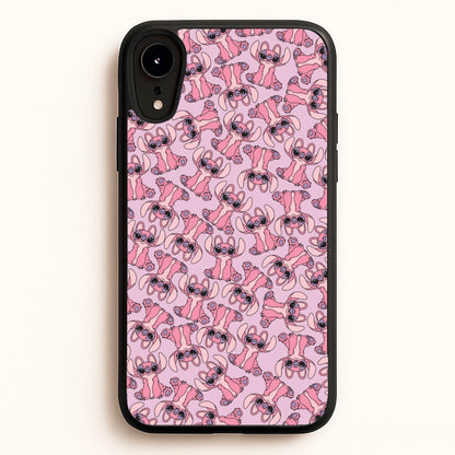 Angel Pink Alien Pattern  - Angel Stitch Phone Case for iPhone XR