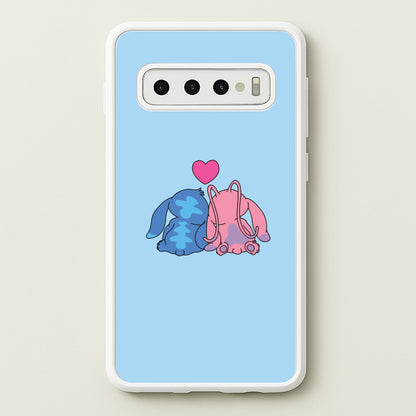 In Love - Pink Alien  - Angel Stitch Phone Case for Galaxy S10 Plus