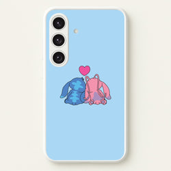 In Love - Pink Alien  - Angel Stitch Phone Case for Galaxy S24 Plus