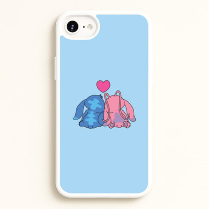 In Love - Pink Alien  - Angel Stitch Phone Case for iPhone 6 / 7 / 8 / SE
