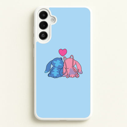 In Love - Pink Alien  - Angel Stitch Phone Case for Galaxy A36