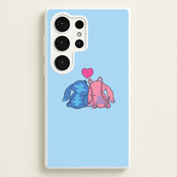 In Love - Pink Alien  - Angel Stitch Phone Case for Galaxy S25 Ultra