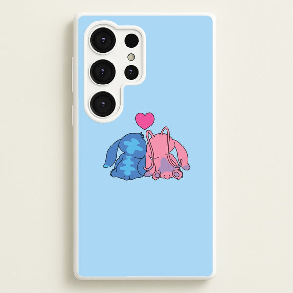In Love - Pink Alien  - Angel Stitch Phone Case for Galaxy S25 Ultra