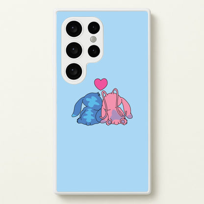 In Love - Pink Alien  - Angel Stitch Phone Case for Galaxy S24 Ultra