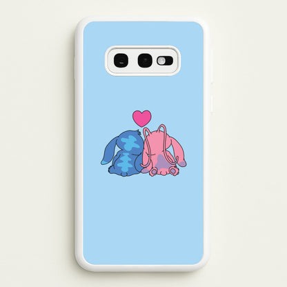 In Love - Pink Alien  - Angel Stitch Phone Case for Galaxy S10e
