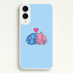 In Love - Pink Alien  - Angel Stitch Phone Case for Galaxy S25 Edge