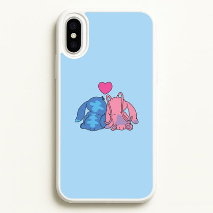 In Love - Pink Alien  - Angel Stitch Phone Case for iPhone XS Max