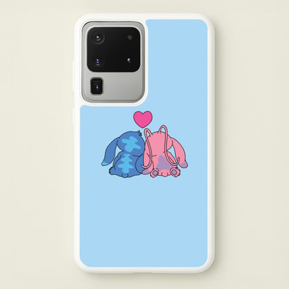 In Love - Pink Alien  - Angel Stitch Phone Case for Galaxy S20 Ultra