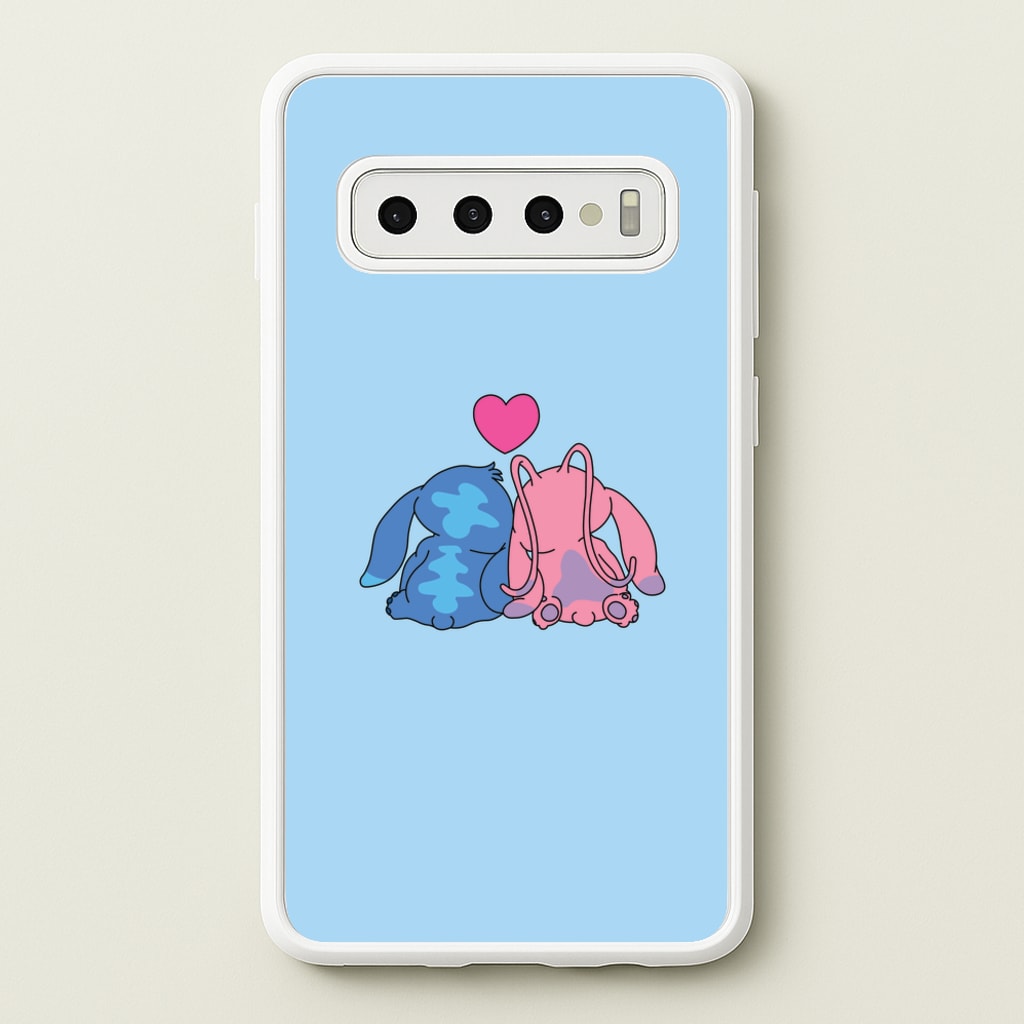 In Love - Pink Alien  - Angel Stitch Phone Case for Galaxy S10