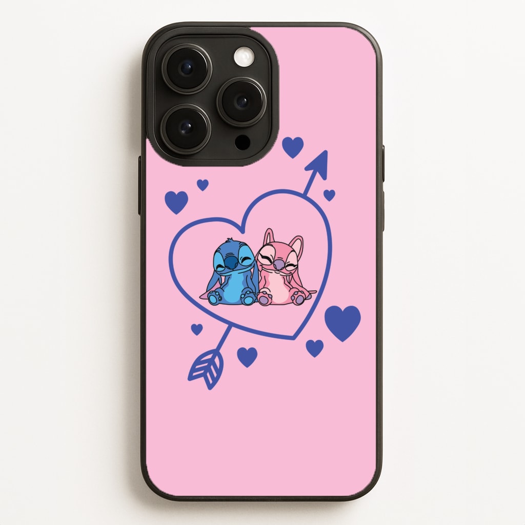 Arrow Heart - Pink Alien Phone Case