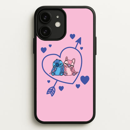 Arrow Heart - Pink Alien  - Angel Stitch Phone Case for iPhone 11