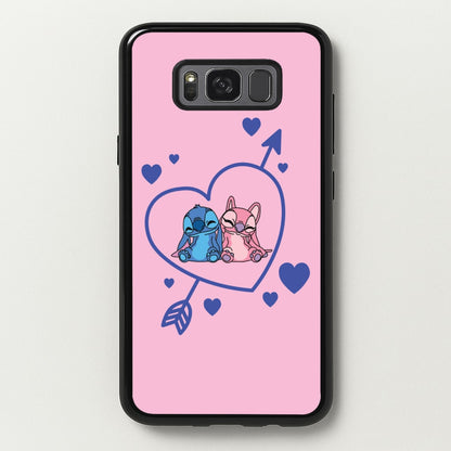 Arrow Heart - Pink Alien  - Angel Stitch Phone Case for Galaxy S8 Plus