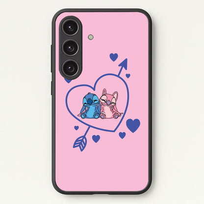 Arrow Heart - Pink Alien  - Angel Stitch Phone Case for Galaxy S25 Plus