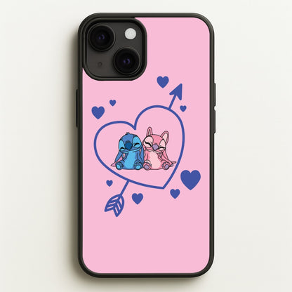 Arrow Heart - Pink Alien  - Angel Stitch Phone Case for iPhone 13