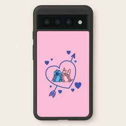Arrow Heart - Pink Alien  - Angel Stitch Phone Case for Google Pixel 7 Pro
