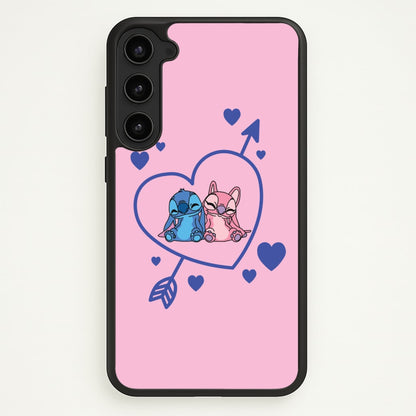 Arrow Heart - Pink Alien  - Angel Stitch Phone Case for Galaxy S23