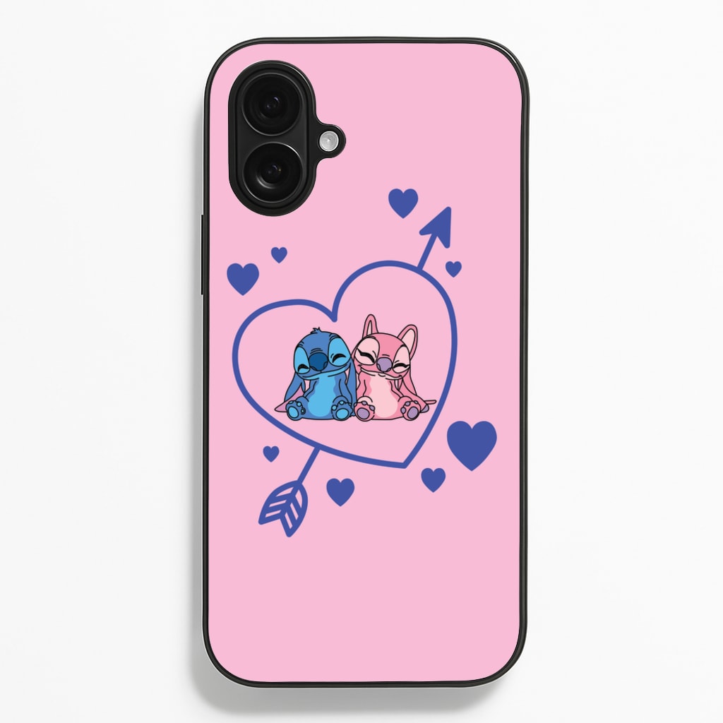 Arrow Heart - Pink Alien  - Angel Stitch Phone Case for iPhone 16 Plus