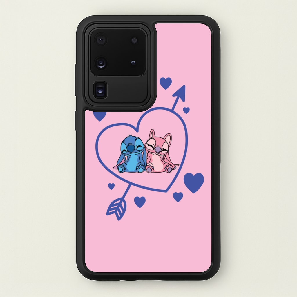 Arrow Heart - Pink Alien  - Angel Stitch Phone Case for Galaxy S20 Ultra