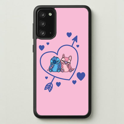 Arrow Heart - Pink Alien  - Angel Stitch Phone Case for Galaxy Note 20