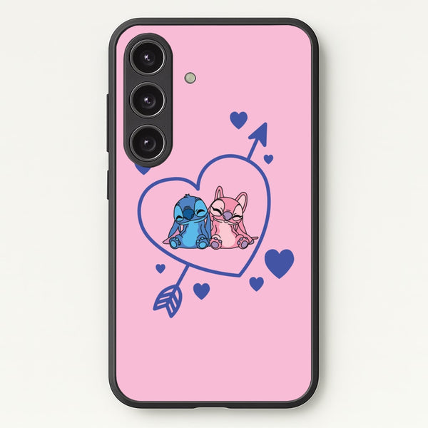 Arrow Heart - Pink Alien  - Angel Stitch Phone Case for Galaxy S24