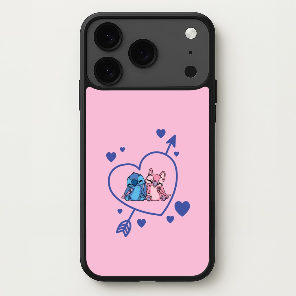 Arrow Heart - Pink Alien Phone Case for iPhone 17 Pro