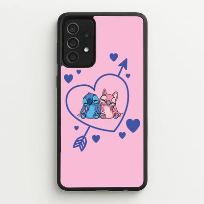 Arrow Heart - Pink Alien  - Angel Stitch Phone Case for Galaxy A52 / A52s