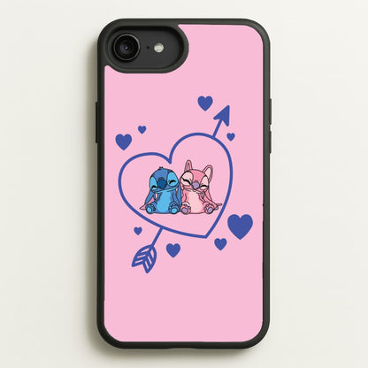 Arrow Heart - Pink Alien  - Angel Stitch Phone Case for iPhone 6 Plus / 7 Plus / 8 Plus
