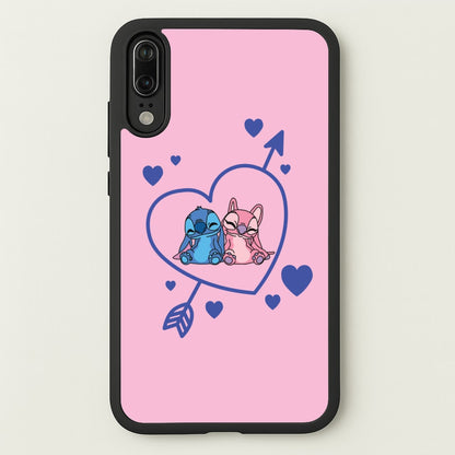 Arrow Heart - Pink Alien  - Angel Stitch Phone Case for Huawei P20
