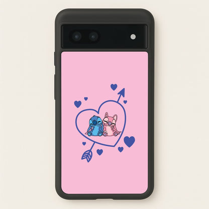 Arrow Heart - Pink Alien  - Angel Stitch Phone Case for Google Pixel 6a