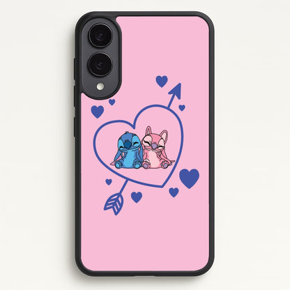 Arrow Heart - Pink Alien  - Angel Stitch Phone Case for Galaxy S25 Edge