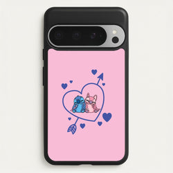 Arrow Heart - Pink Alien  - Angel Stitch Phone Case for Google Pixel 9 Pro XL