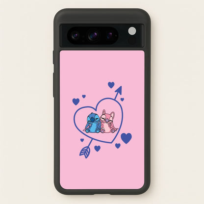 Arrow Heart - Pink Alien  - Angel Stitch Phone Case for Google Pixel 8 Pro