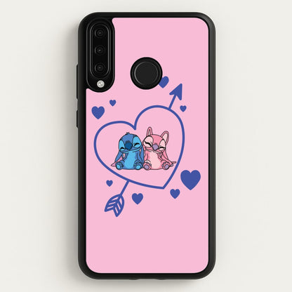 Arrow Heart - Pink Alien  - Angel Stitch Phone Case for Huawei P30 Lite