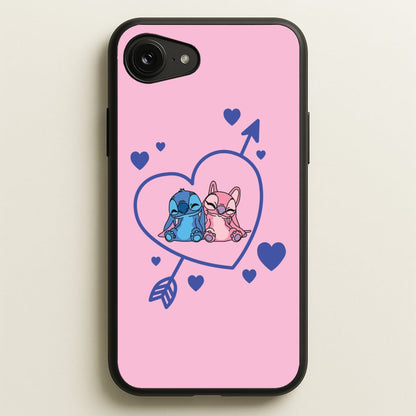 Arrow Heart - Pink Alien  - Angel Stitch Phone Case for iPhone 16e