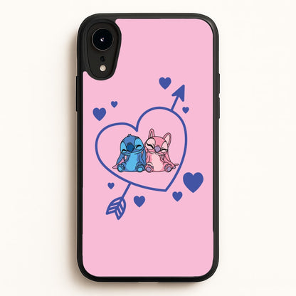 Arrow Heart - Pink Alien  - Angel Stitch Phone Case for iPhone XR