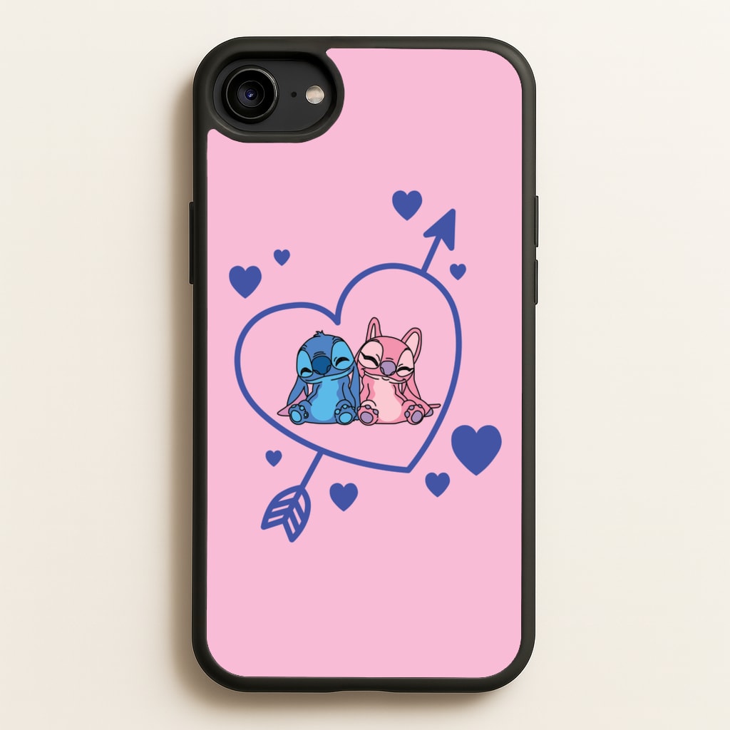 Arrow Heart - Pink Alien  - Angel Stitch Phone Case for iPhone 6 / 7 / 8 / SE