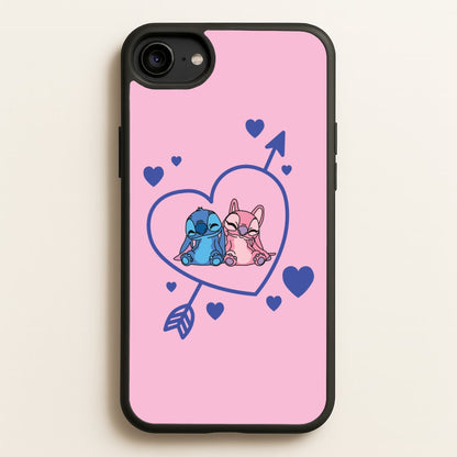 Arrow Heart - Pink Alien  - Angel Stitch Phone Case for iPhone 6 / 7 / 8 / SE