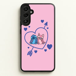 Arrow Heart - Pink Alien  - Angel Stitch Phone Case for Galaxy A34