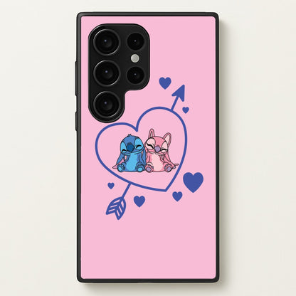 Arrow Heart - Pink Alien  - Angel Stitch Phone Case for Galaxy S24 Ultra