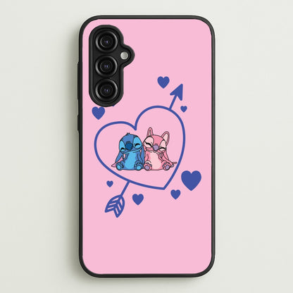 Arrow Heart - Pink Alien  - Angel Stitch Phone Case for Galaxy A14