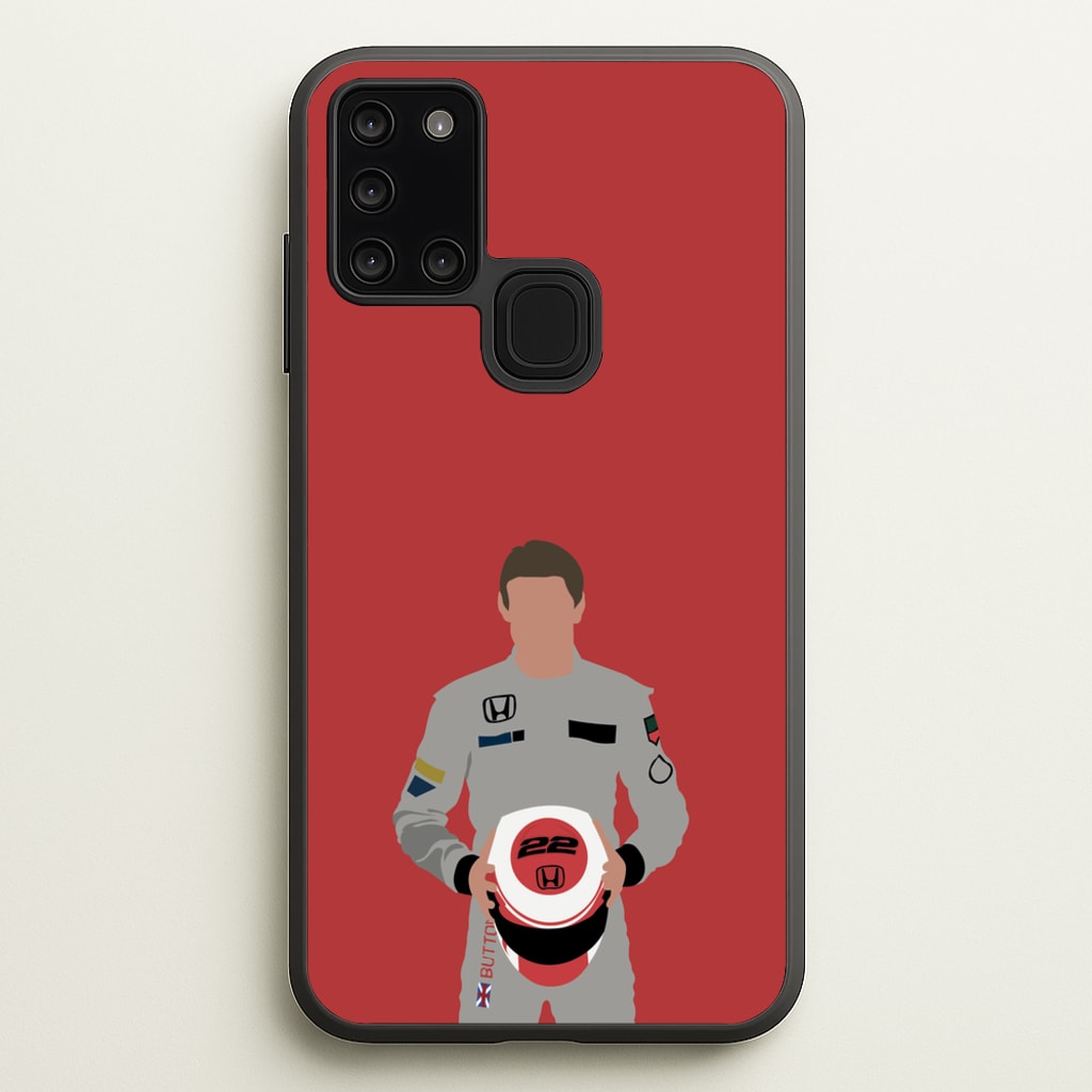 Button - F1  - F1 Phone Case for Galaxy A21s