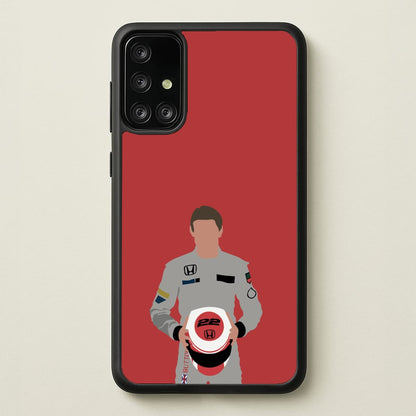 Button - F1  - F1 Phone Case for Galaxy A71