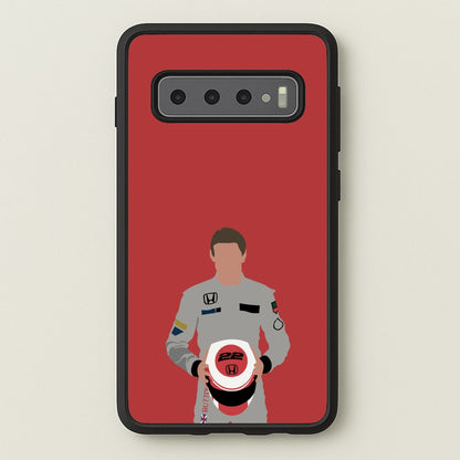 Button - F1  - F1 Phone Case for Galaxy S10
