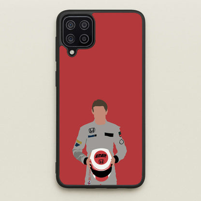 Button - F1  - F1 Phone Case for Galaxy A12