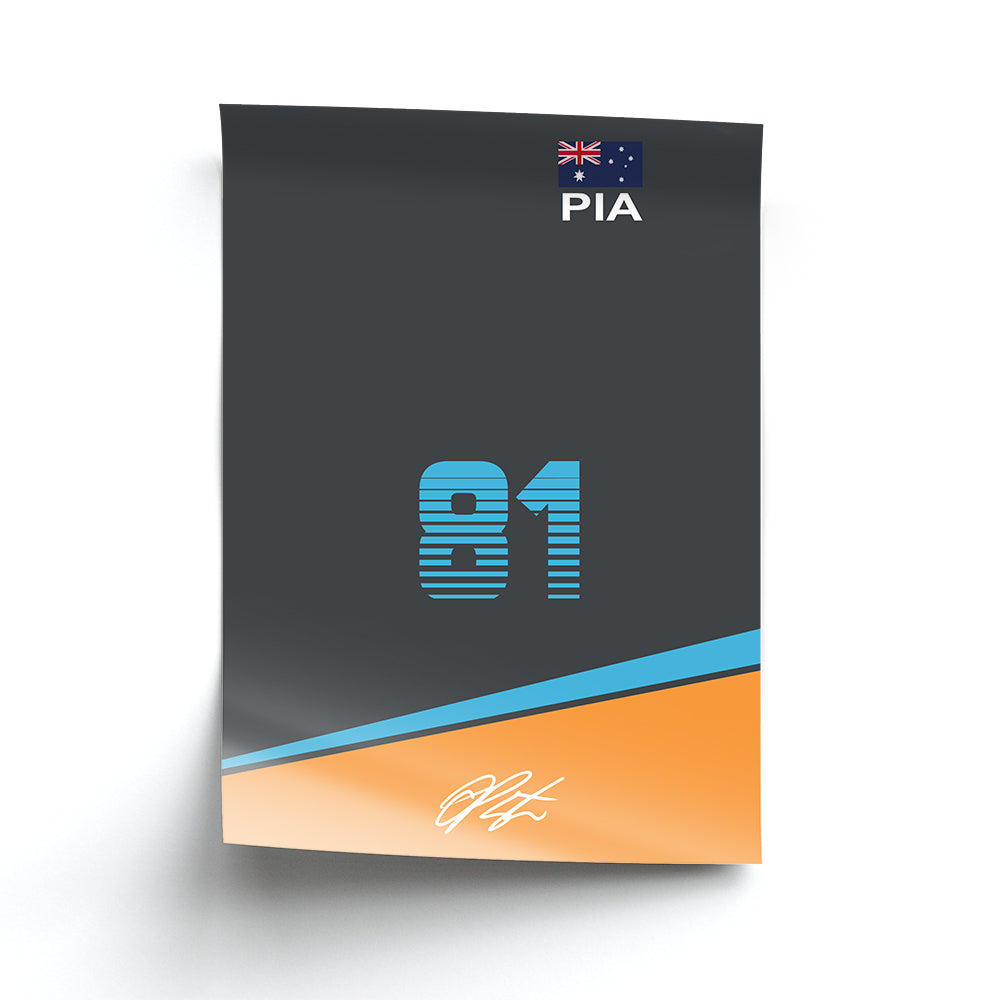 Piastri - F1 Poster