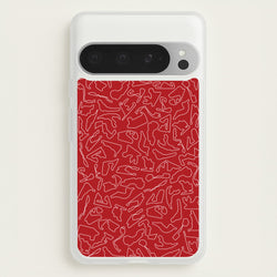 Track Outlines Red  - F1 Phone Case for Google Pixel 9 Pro XL