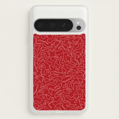 Track Outlines Red  - F1 Phone Case for Google Pixel 9 Pro XL