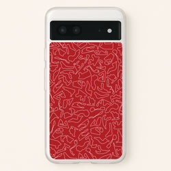 Track Outlines Red  - F1 Phone Case for Google Pixel 7